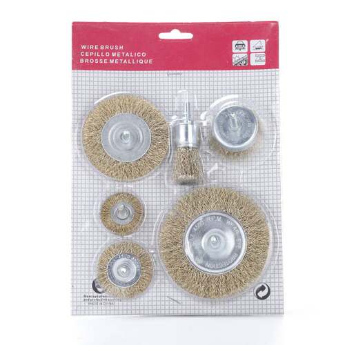 不锈钢丝轮 便携款碗型细铜丝抛光刷带柄T型刷带杆碗型铜丝刷