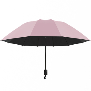 太阳伞防晒防紫外线雨伞女晴雨两用遮阳伞结实男折叠黑胶手动双人