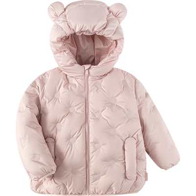 巴拉巴拉儿童羽绒服宝宝黑色外套秋冬款童装男童女童轻薄连帽短款