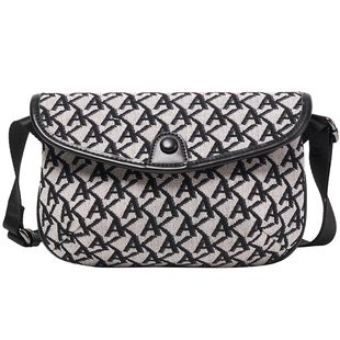 奥康胸包2026新款包包女式运动腰包高级感斜挎包大容量帆布小挎包