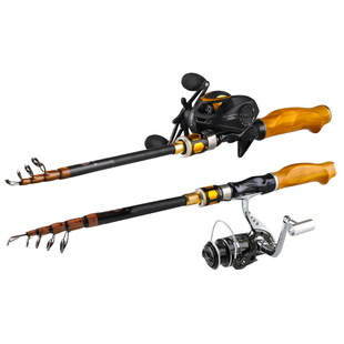 一将达瓦伸缩路亚竿套装便携远投海竿钓鱼竿收缩振出式路亚杆全套