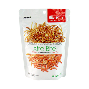 Jolly祖莉面包虫干小虾干高蛋白仓鼠零食金丝熊粮食饲料60g