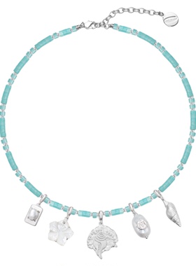 lostinecho算盘多挂坠组合项链