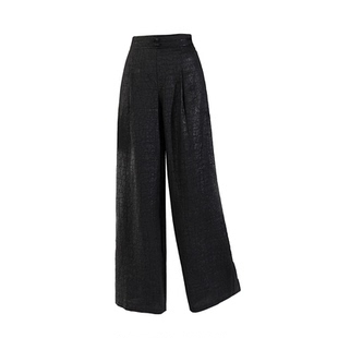 2026新款桑蚕丝香云纱真丝阔腿裤女宽松洋气妈妈装休闲裤高腰裤子