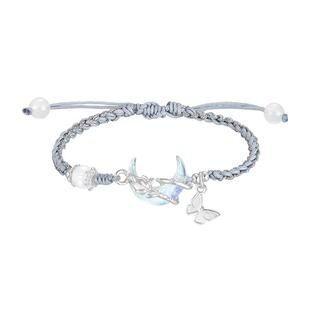 zeroline月亮玫瑰手链女款精致高级蝴蝶手绳女生生日情人节送礼物