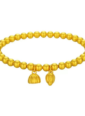 两世欢莲蓬手串金色简约风手链