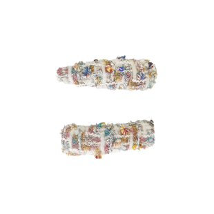 MELINDA LI法式轻奢意大利进口Ubertino粗花呢手工侧边夹刘海夹