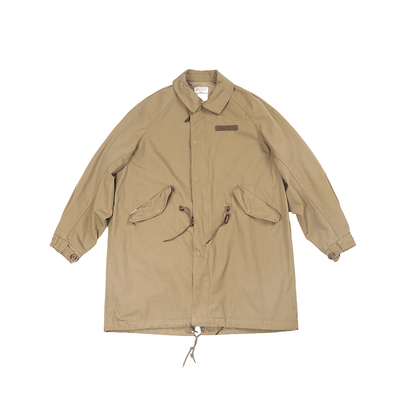 foundry翻领秋冬宽松做旧长风衣