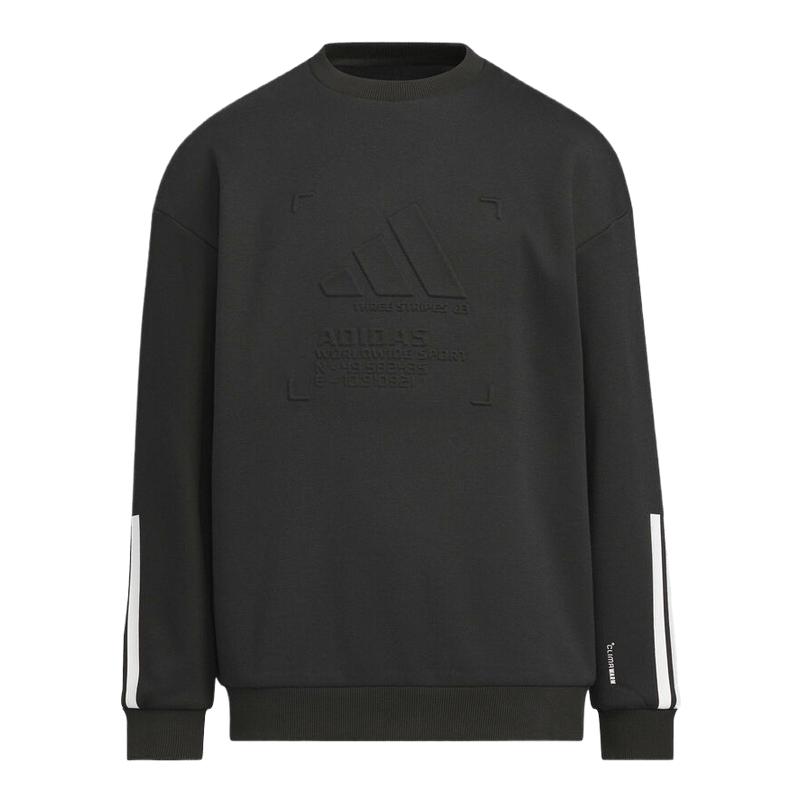 adidas阿迪达斯男大童运动训练休闲针织圆领套头衫卫衣KB5096