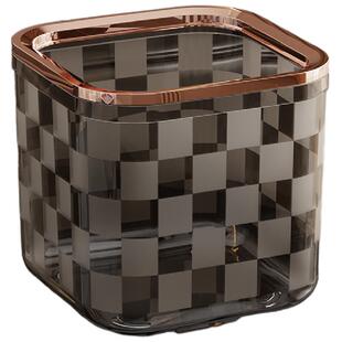 桌面垃圾桶高颜值厨房台面餐桌车载茶几桌上轻奢高档迷你小垃圾盒