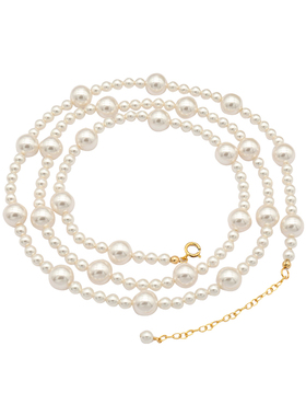 施华家原装仿珍珠间珠编织项链