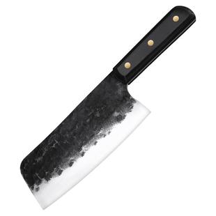 邓家刀5铬钼钒钢厨房超锋利切菜刀锤纹锻打切片刀家用切肉刀具