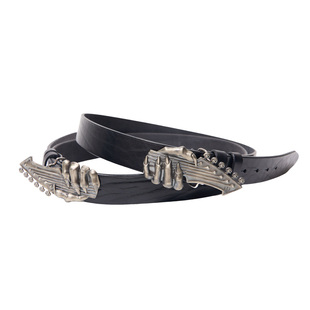 TBR致敬 《ozzy》白铜鬼爪吉他水洗野牛纹皮带腰带