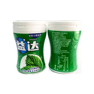 包邮益达40粒无糖口香糖含木糖醇56g瓶装 整盒6瓶批12种口味任选