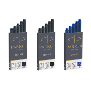 派克墨囊parker钢笔专用卓尔笔芯蓝黑色速干墨水墨胆可替换一次性