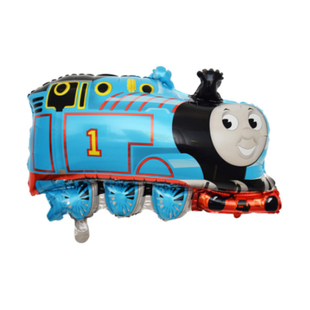 Thomas 托马斯小火车汽车气球2/3周岁生日派对布置海报背景墙装饰