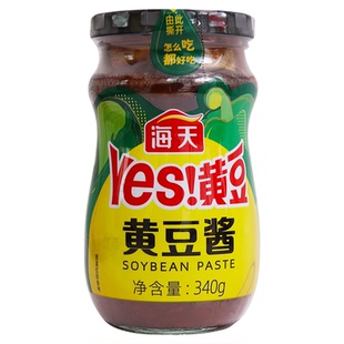 海天黄豆酱340g原味不辣炒菜炖菜拌饭酱下饭酱下饭东北大酱豆瓣酱