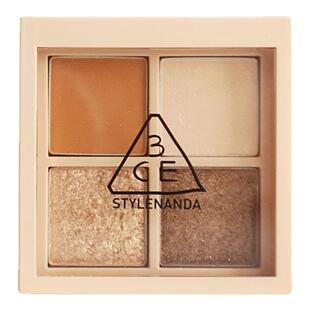 3ce四色眼影燕麦拿铁flat call大地色日常淡妆奶茶盘小盘便捷韩国