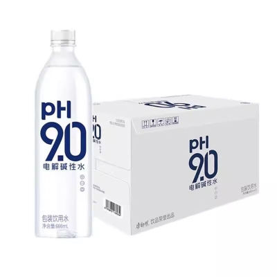 电解质水康师傅电解碱性水PH9.0666ml*15瓶饮用无糖水一整箱批发G