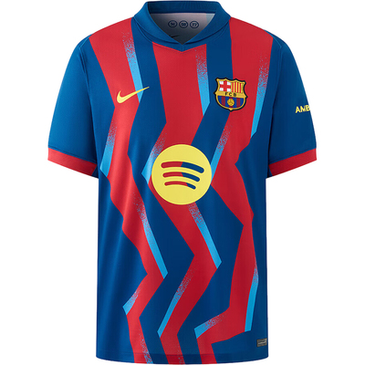 Nike/耐克正品2025男士套头拼接运动足球比赛透气短袖FZ1304-432