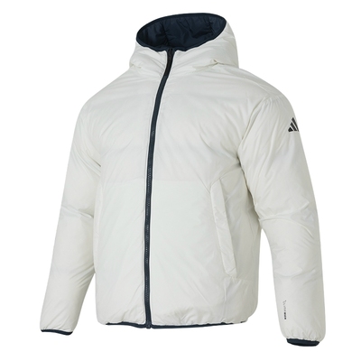 阿迪达斯双面穿羽绒服男2025新款连帽运动夹克保暖休闲外套KC2491