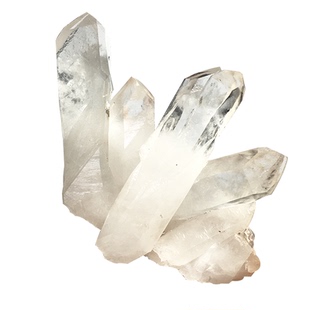 推荐迷你天然白水晶小簇原石原矿柱子家居办公室桌面摆件一物一图