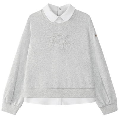 FILA斐乐女中大童套头卫衣