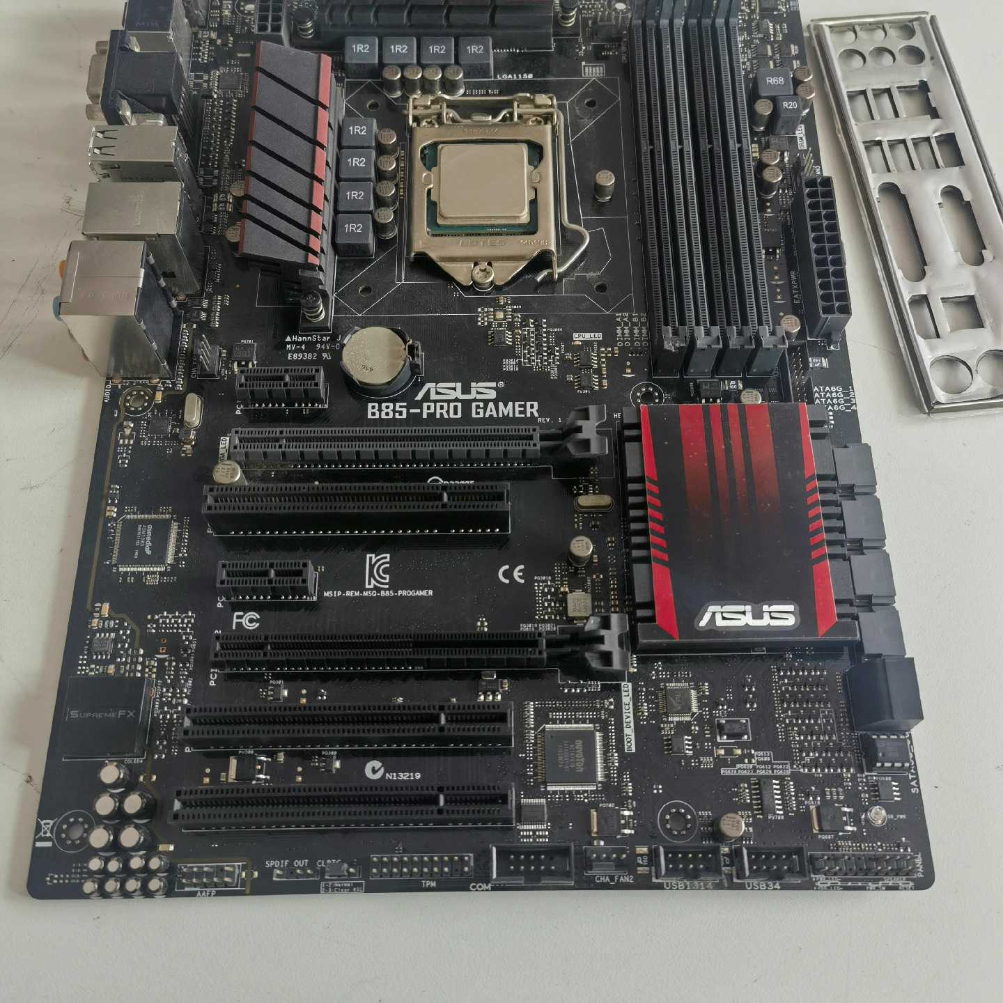 【议价-可维修】华硕B85-PRO GAMER主板，带挡板，测试好发货，包