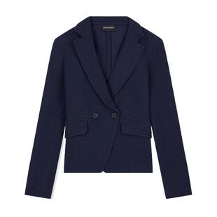 EMPORIO ARMANI/阿玛尼秋冬新款女士平驳领商务休闲西服西装外套