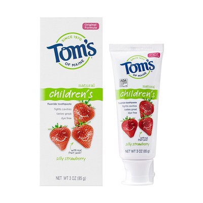 汤姆小屋防蛀固齿含氟儿童牙膏