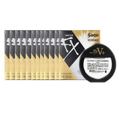 【自营】Santen参天FXV维他命眼药水缓解眼疲劳滴眼液金装12ml*12