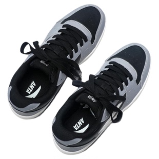 安踏经典低帮板鞋男款复古拼接学生时尚运动鞋官方正品休闲鞋子男