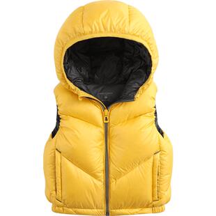 【清仓】马克珍妮男童轻羽绒马甲外穿冬装宝宝加厚背心保暖82908