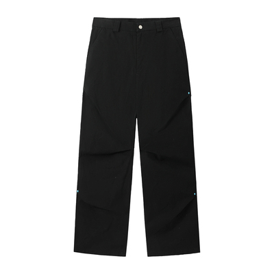 BIPOLAR铆钉多褶休闲裤