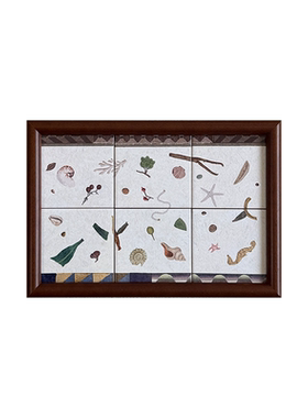 【丰颂】庞贝古城马赛克瓷板中古托盘画民宿餐边柜装饰画希腊挂画