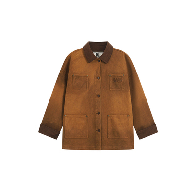 美式复古麂皮绒外套半裙