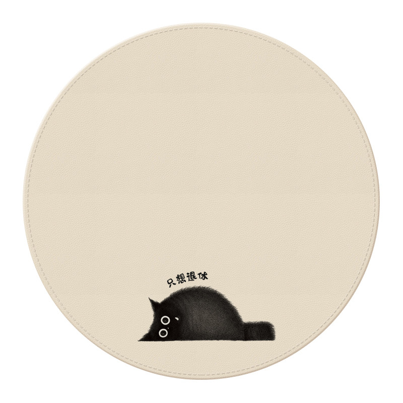 桔子猫皮纹可爱猫猫高颜值鼠标垫