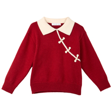 【厵】女童新中式保暖针织衫毛衣