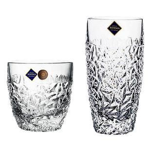 捷克进口BOHEMIA水晶玻璃啤酒杯威士忌杯洋酒杯果汁杯牛奶水杯子