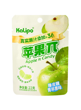 KaLipo苹果π橡皮糖网红解馋零食