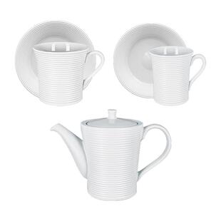 阿联酋进口RAK耐高温易清洗新古典风杯碟早餐浓缩咖啡杯咖啡壶