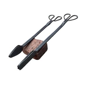 家用烧火老式火钳加厚锻打铁钳煤球夹碳夹子加长环卫垃圾夹煤块钳