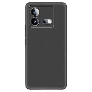 适用iqooNeo8手机壳iqoo Neo8pro保护套Neo8硅胶全包防摔超薄磨砂简约男女士款肤感手机套黑色软后外手机壳