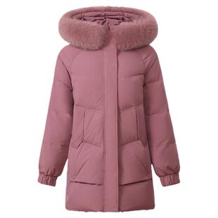 雪中飞时尚加厚大毛领妈妈洋气羽绒服女款冬季2026新款中老年外套