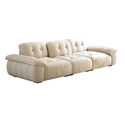 全拆洗奶油风棉花糖云漫布艺沙发