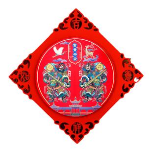 单门门神门贴金箔立体浮雕秦叔宝尉迟恭武将楼房防盗门神秦琼敬德