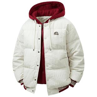 Jeep吉普羽绒服男款冬季2025新款潮牌加厚冬装棉袄连帽学生棉服男