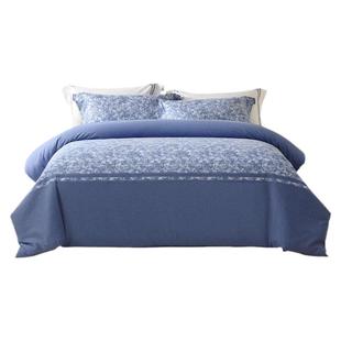 水星家纺全棉磨毛被套单件抑菌被子套保暖被罩法式印花床品24新品