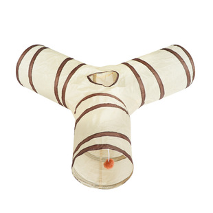 猫玩具逗猫棒猫咪隧道自嗨解闷神器猫窝通道迷宫响纸管道伸缩跑道