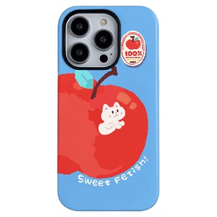不会撞壳可爱独特磨砂16pro手机壳13全包iphonex可爱12苹果猫磁吸15promax菲林支架二合一适用14plus爆款防摔